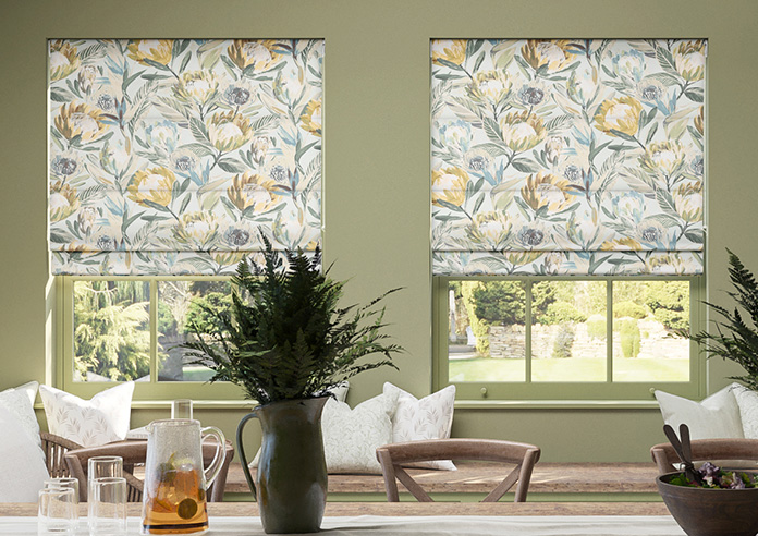 Ophelia, Mustard - Roman Blind - Image 3